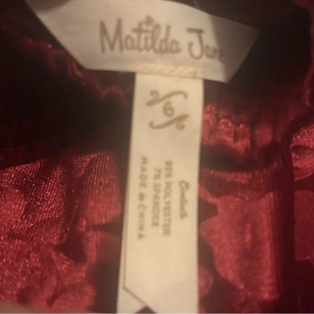 Matilda Jane Burgundy Floral Dress